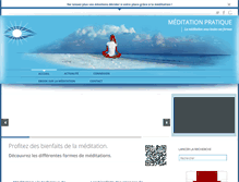 Tablet Screenshot of meditation-pratique.com